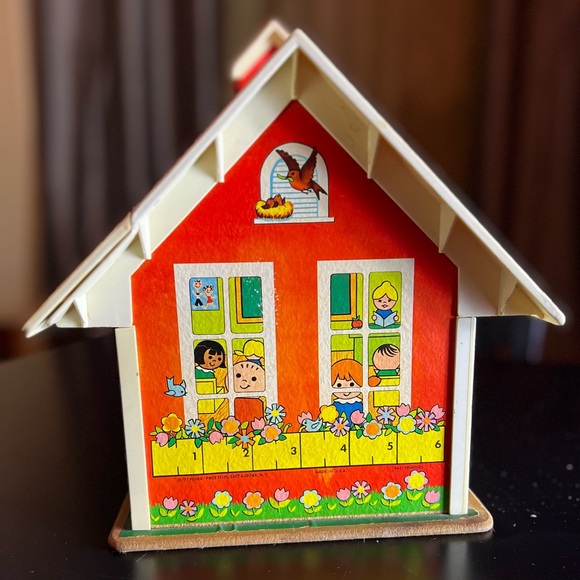 FISHER PRICE💥VINTAGE~1971💥Family School House•Little People - Picture 5 of 10